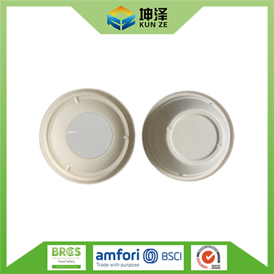 Kapaklı Bagasse Salata Kasesi