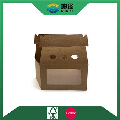 Kraft Kağıt Kek Kutusu